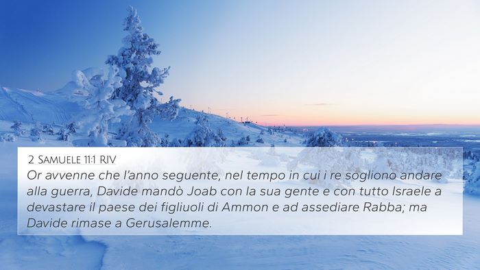 2 Samuele 11:1 RIV Bible Verse Image