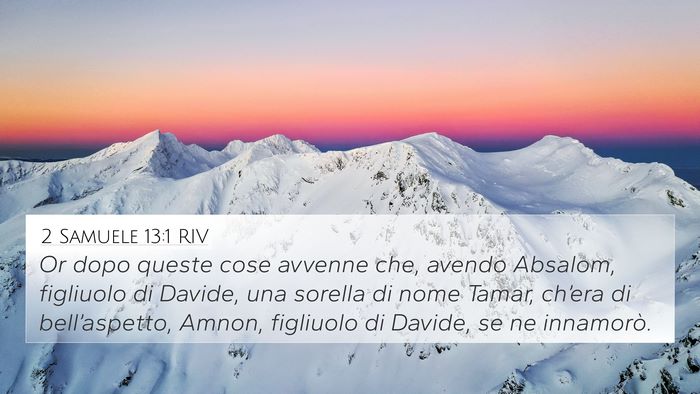 2 Samuele 13:1 RIV Bible Verse Image