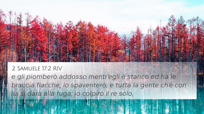 2 Samuele 17:2 RIV Bible Verse Image