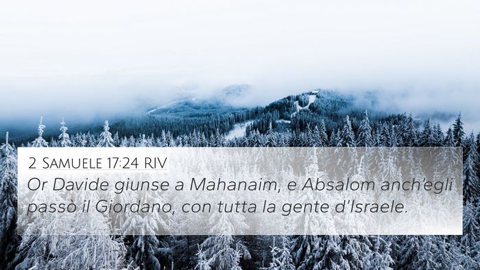 2 Samuele 17:24 RIV Bible Verse Image