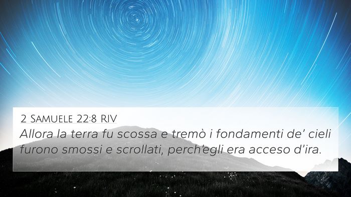 2 Samuele 22:8 RIV Bible Verse Image