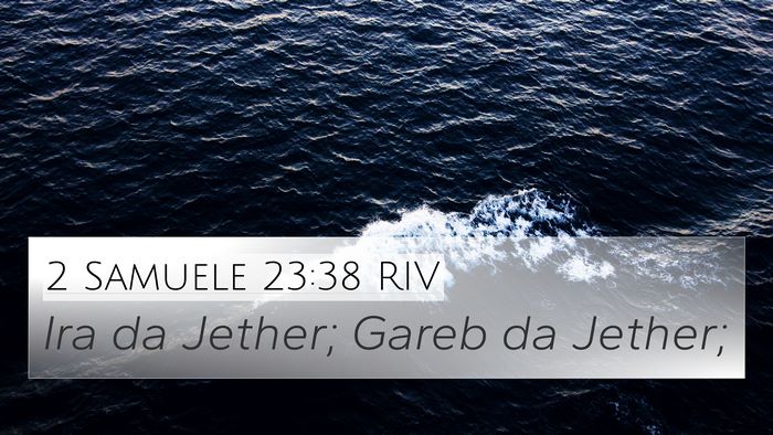 2 Samuele 23:38 RIV Bible Verse Image