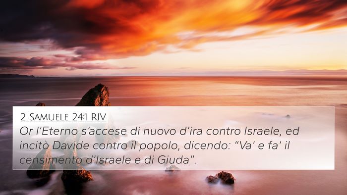 2 Samuele 24:1 RIV Bible Verse Image