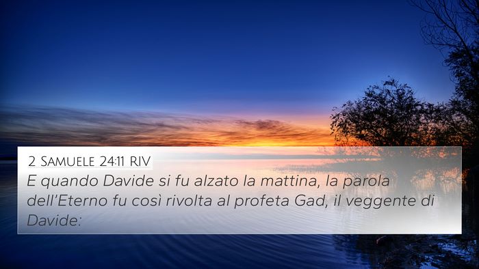 2 Samuele 24:11 RIV Bible Verse Image