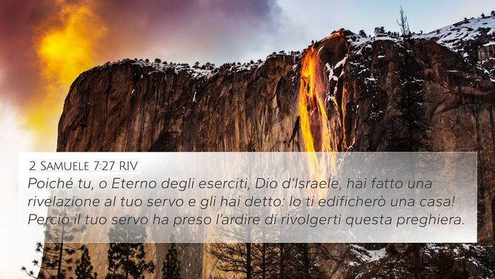 2 Samuele 7:27 RIV Bible Verse Image