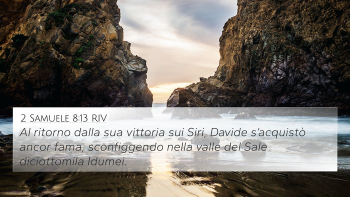 2 Samuele 8:13 RIV Bible Verse Image