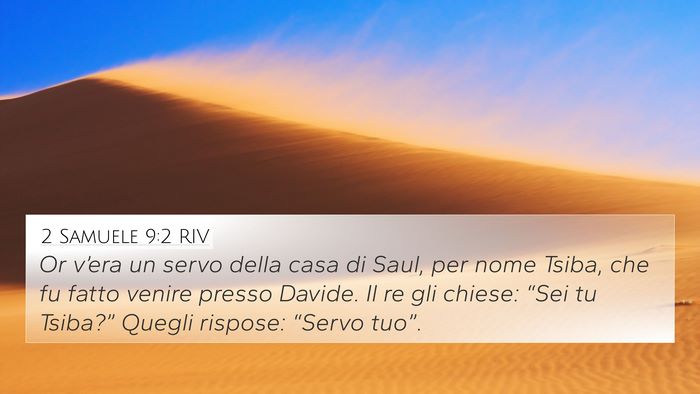 2 Samuele 9:2 RIV 4K Wallpaper - Or v’era un servo della casa di Saul, per nome - 4K Wallpaper Bible Verse
