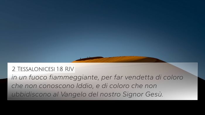2 Tessalonicesi 1:8 RIV Bible Verse Image