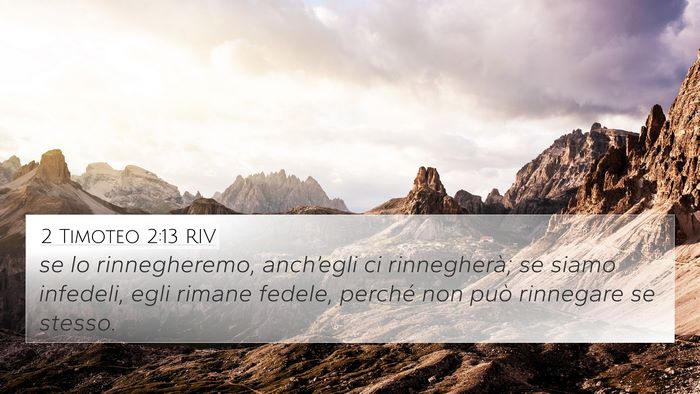 2 Timoteo 2:13 RIV Bible Verse Image
