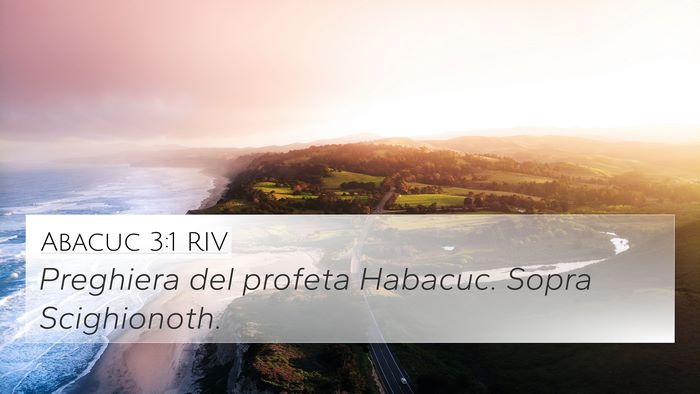 Abacuc 3:1 RIV Bible Verse Image