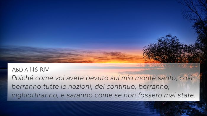 Abdia 1:16 RIV Bible Verse Image