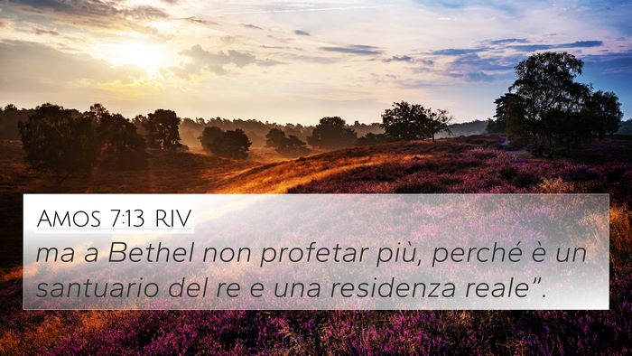 Amos 7:13 RIV Bible Verse Image