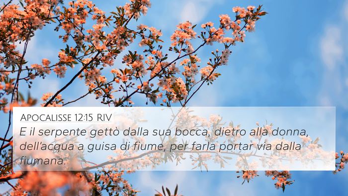 Apocalisse 12:15 RIV Bible Verse Image