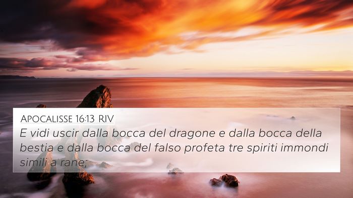 Apocalisse 16:13 RIV Bible Verse Image