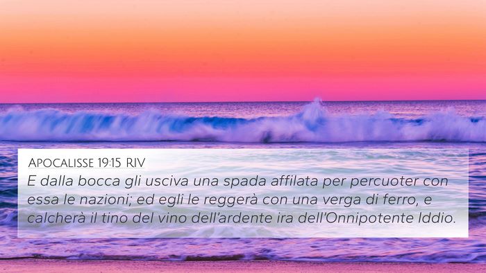 Apocalisse 19:15 RIV Bible Verse Image