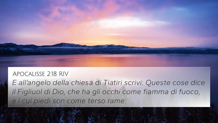 Apocalisse 2:18 RIV Bible Verse Image