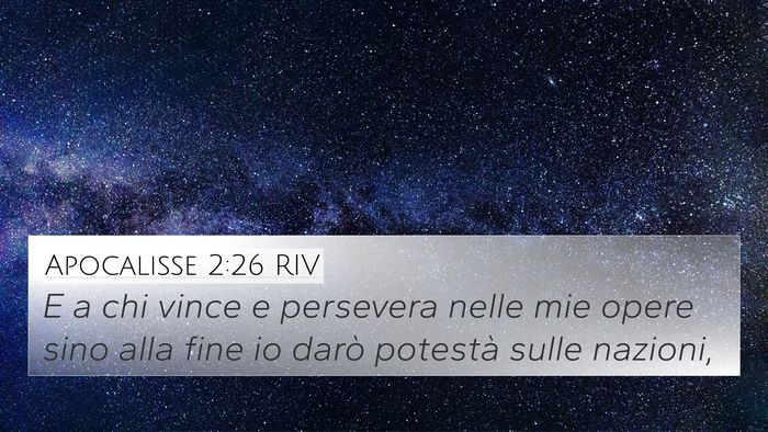Apocalisse 2:26 RIV Bible Verse Image