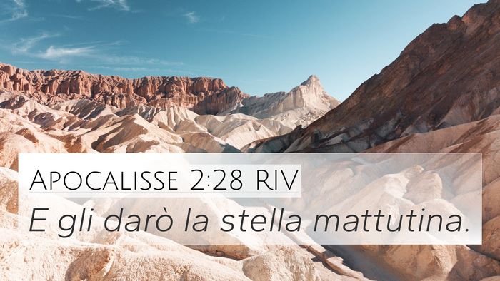 Apocalisse 2:28 RIV Bible Verse Image