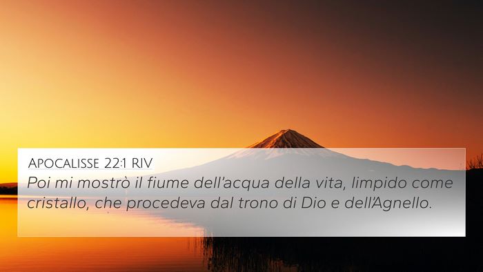 Apocalisse 22:1 RIV Bible Verse Image