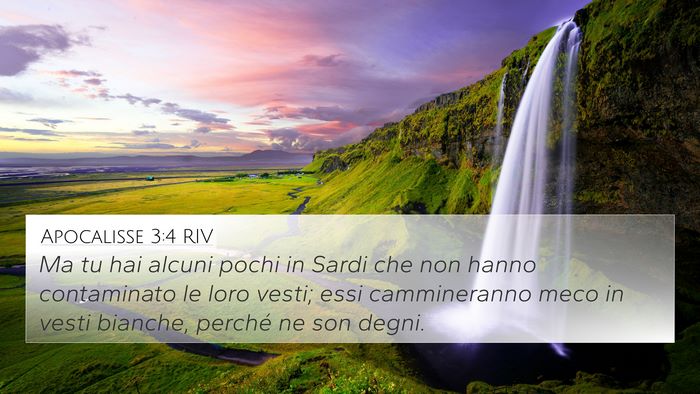 Apocalisse 3:4 RIV Bible Verse Image