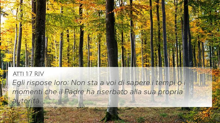Atti 1:7 RIV Bible Verse Image