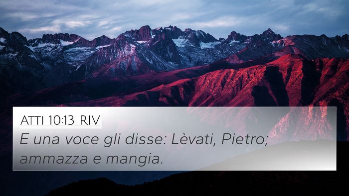Atti 10:13 RIV Bible Verse Image