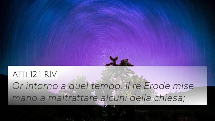 Atti 12:1 RIV Bible Verse Image