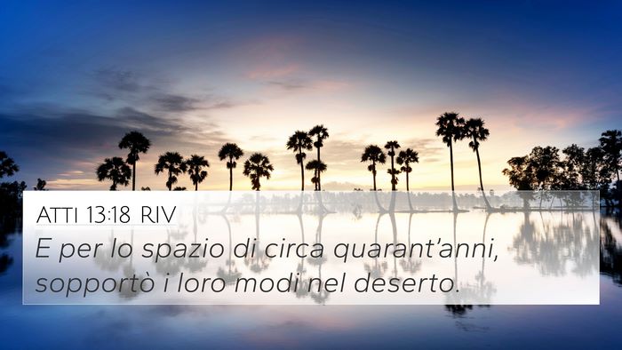 Atti 13:18 RIV Bible Verse Image