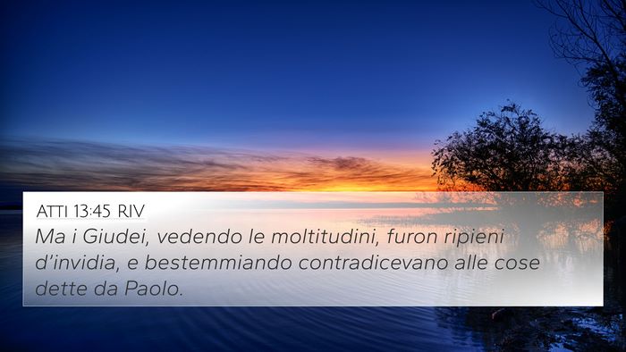 Atti 13:45 RIV Bible Verse Image