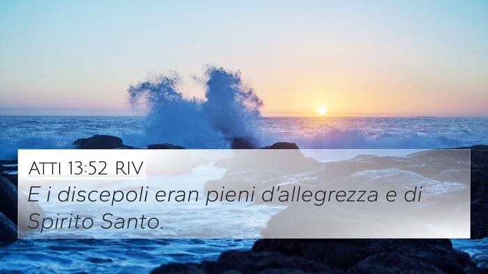 Atti 13:52 RIV Bible Verse Image