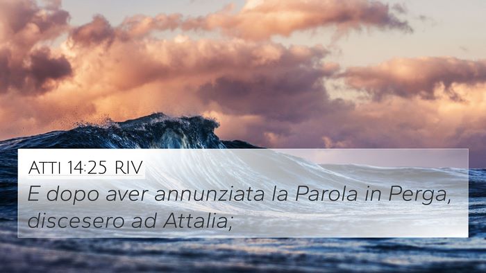 Atti 14:25 RIV Bible Verse Image