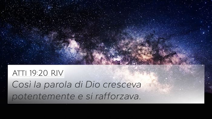 Atti 19:20 RIV Bible Verse Image