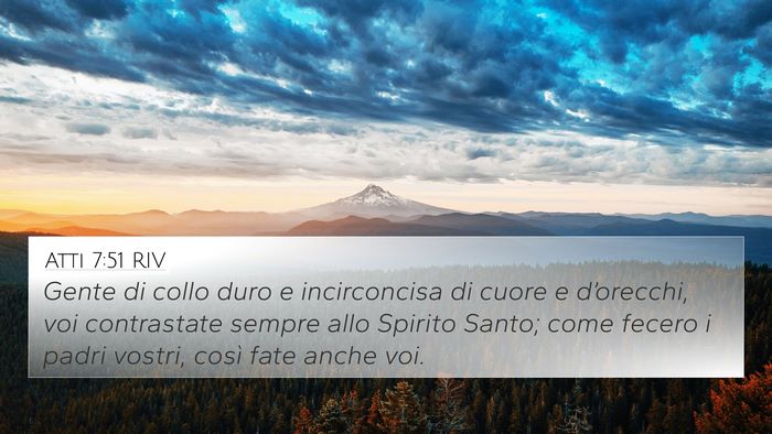 Atti 7:51 RIV Bible Verse Image