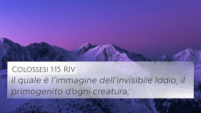 Colossesi 1:15 RIV Bible Verse Image