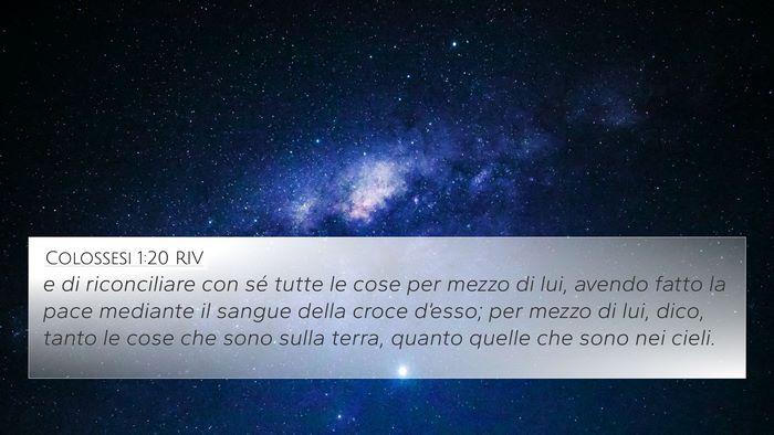 Colossesi 1:20 RIV Bible Verse Image
