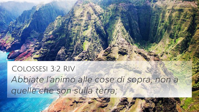 Colossesi 3:2 RIV Bible Verse Image