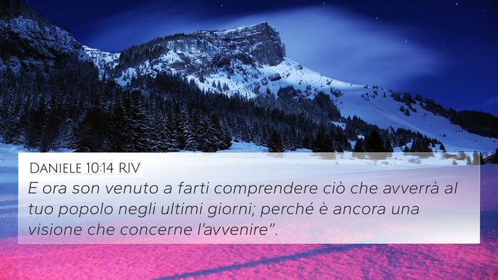 Daniele 10:14 RIV Bible Verse Image