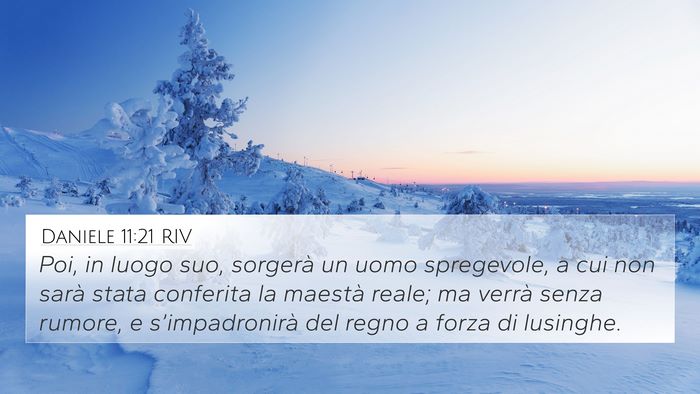 Daniele 11:21 RIV Bible Verse Image