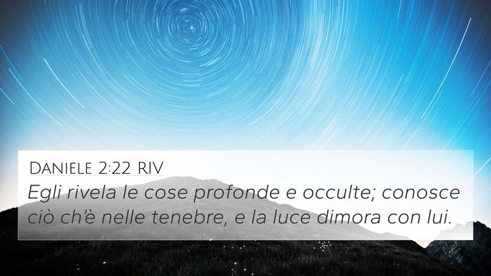 Daniele 2:22 RIV Bible Verse Image
