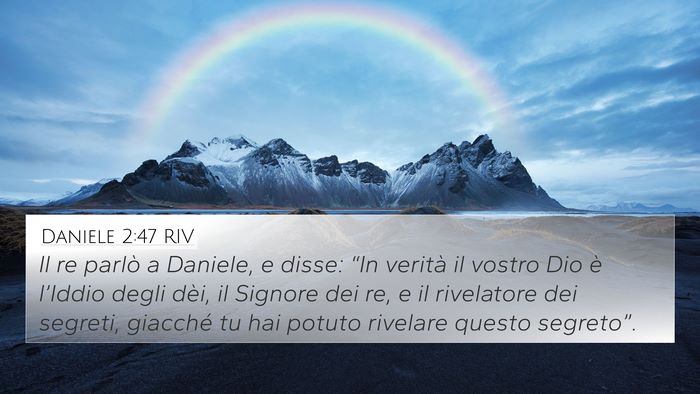 Daniele 2:47 RIV Bible Verse Image