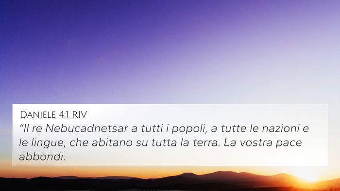 Daniele 4:1 RIV Bible Verse Image