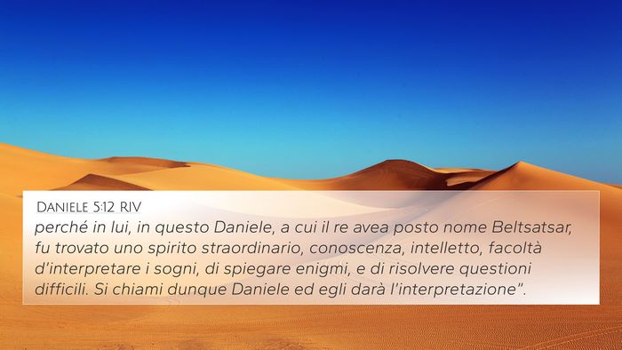Daniele 5:12 RIV Bible Verse Image