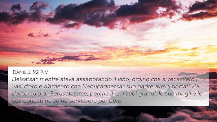 Daniele 5:2 RIV Bible Verse Image