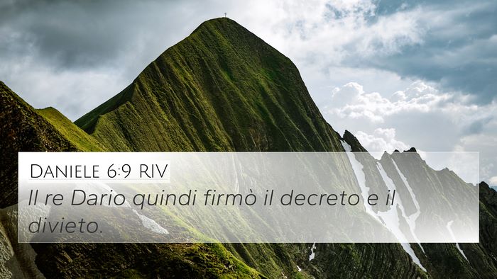 Daniele 6:9 RIV Bible Verse Image