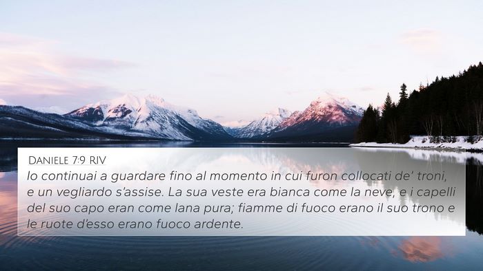 Daniele 7:9 RIV Bible Verse Image