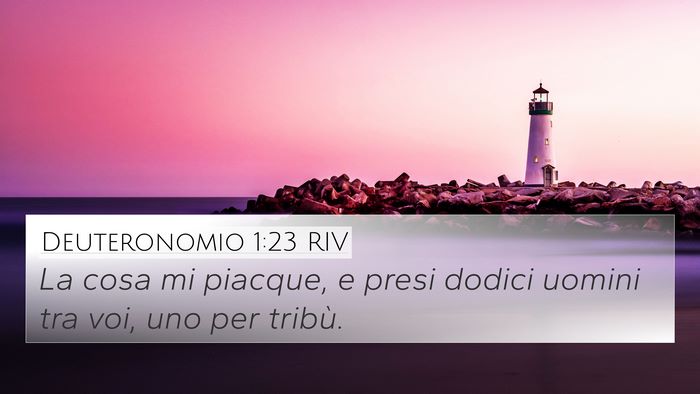 Deuteronomio 1:23 RIV Bible Verse Image