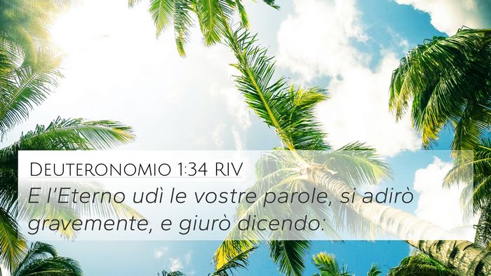 Deuteronomio 1:34 RIV Bible Verse Image