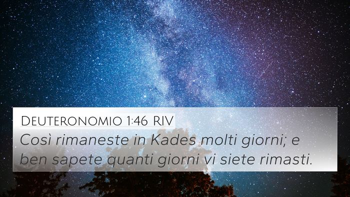 Deuteronomio 1:46 RIV Bible Verse Image