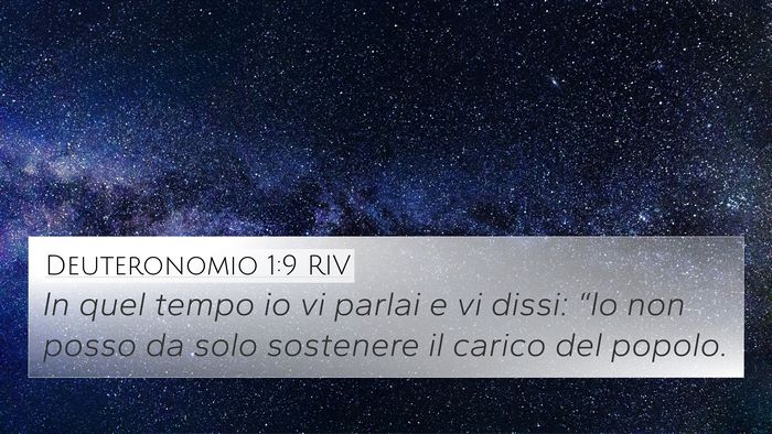 Deuteronomio 1:9 RIV Bible Verse Image