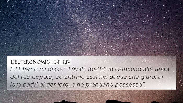 Deuteronomio 10:11 RIV 4K Wallpaper - E l’Eterno mi disse: “Lèvati, mettiti in - 4K Wallpaper Bible Verse